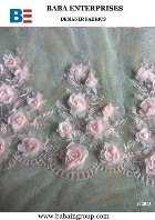 kids designer fancy flower rosette party wear fabrics manufacturers in India