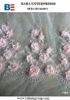 kids designer fancy flower rosette party wear fabrics manufacturers in India