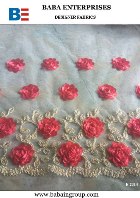 kids designer fancy flower rosette party wear fabrics manufacturers in India