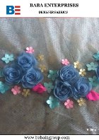 kids designer fancy flower rosette party wear fabrics manufacturers in India