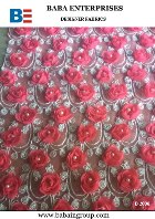 kids designer fancy flower rosette party wear fabrics manufacturers in India